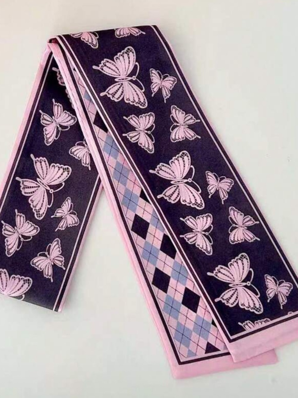 NEW Butterfly bag Scarves - Pink & Black - Picture 5 of 7